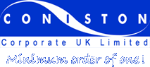 Coniston Corporate UK Limited - Minimum order of one!
